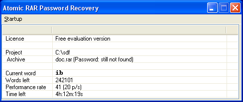 rar password recovery online